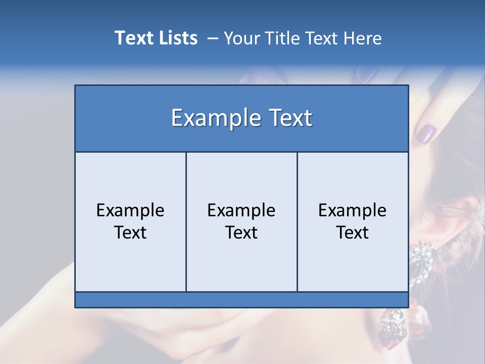 Lip Eyelash Colour PowerPoint Template