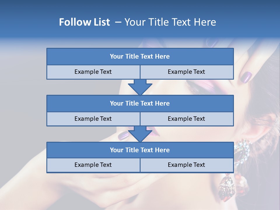 Lip Eyelash Colour PowerPoint Template