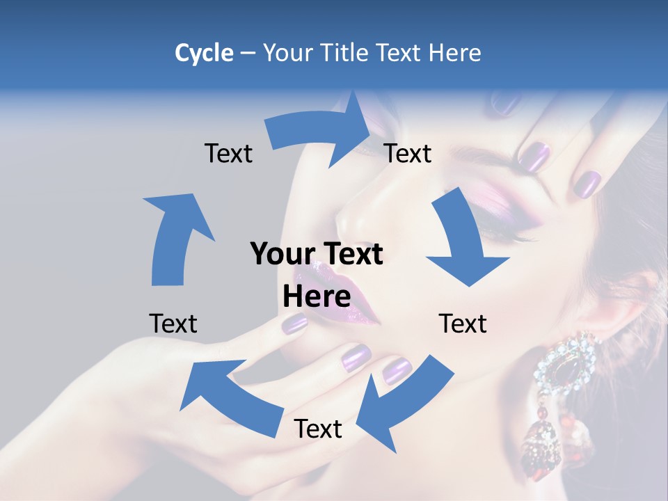 Lip Eyelash Colour PowerPoint Template