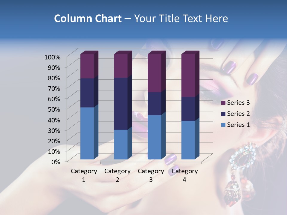 Lip Eyelash Colour PowerPoint Template