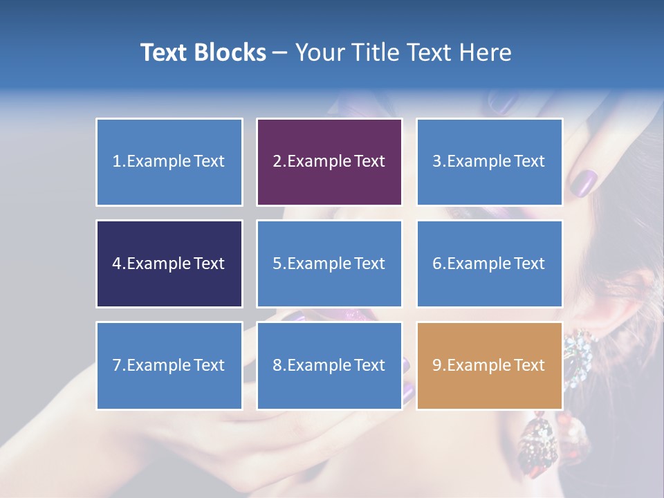 Lip Eyelash Colour PowerPoint Template