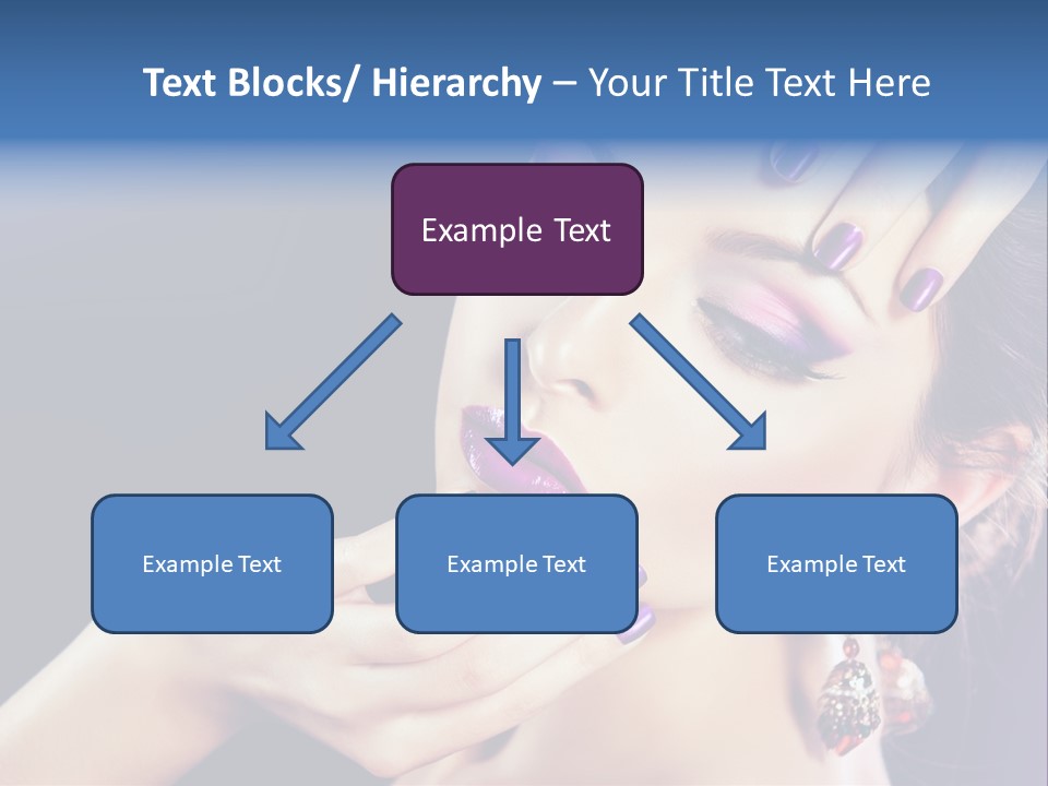 Lip Eyelash Colour PowerPoint Template