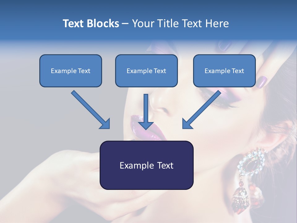 Lip Eyelash Colour PowerPoint Template