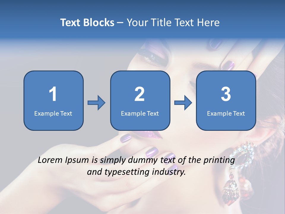 Lip Eyelash Colour PowerPoint Template
