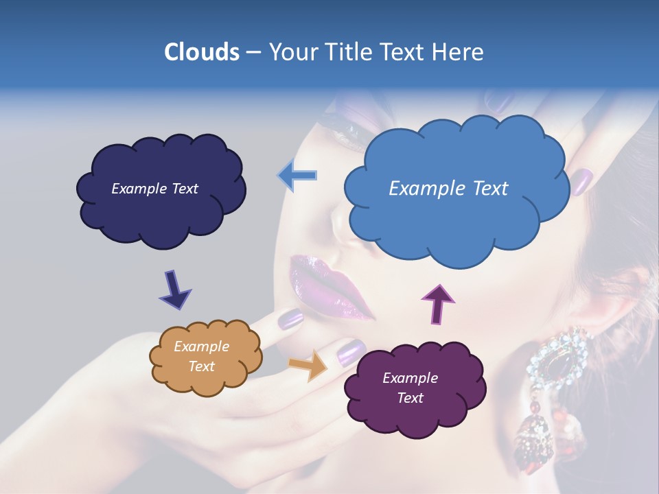 Lip Eyelash Colour PowerPoint Template