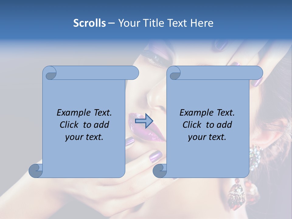 Lip Eyelash Colour PowerPoint Template