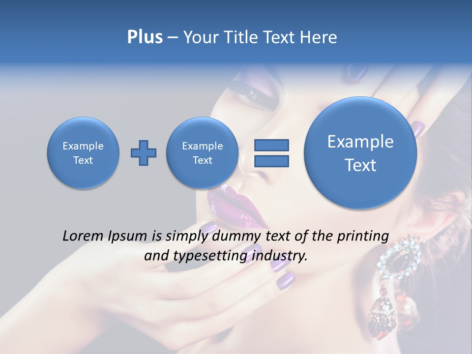 Lip Eyelash Colour PowerPoint Template