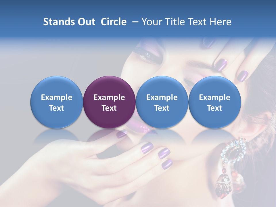 Lip Eyelash Colour PowerPoint Template