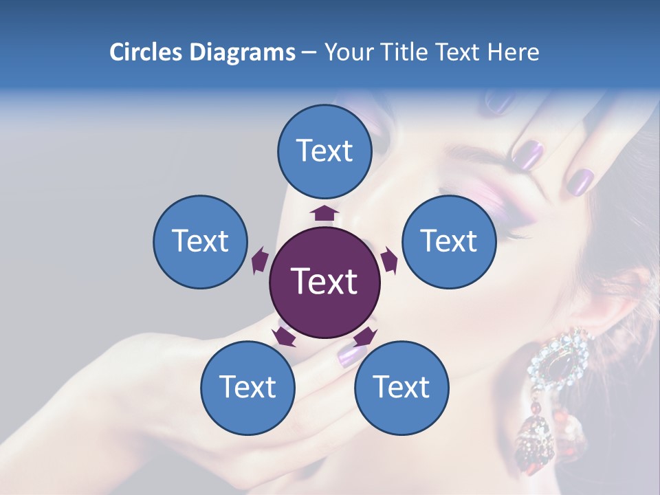 Lip Eyelash Colour PowerPoint Template