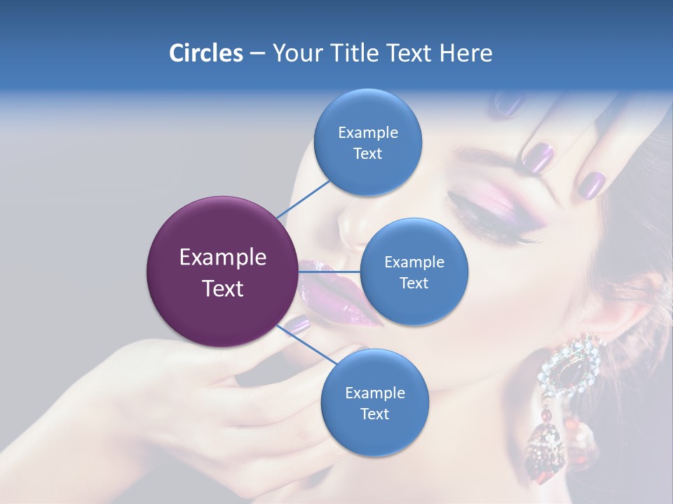 Lip Eyelash Colour PowerPoint Template