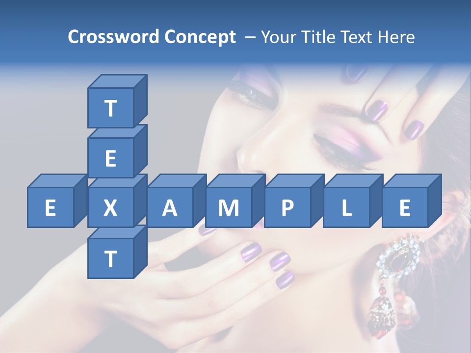 Lip Eyelash Colour PowerPoint Template