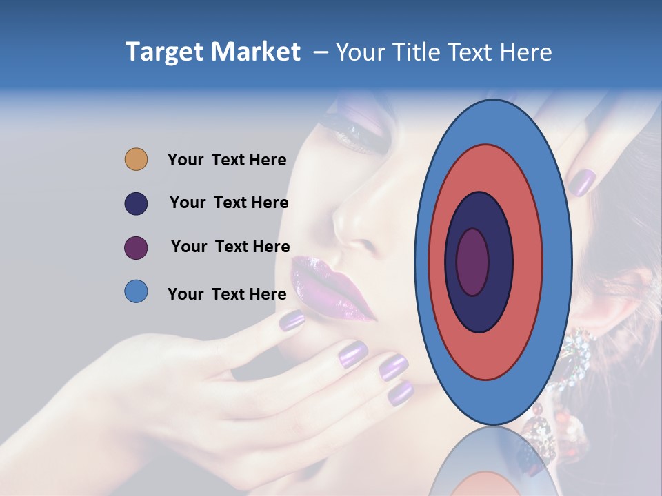 Lip Eyelash Colour PowerPoint Template