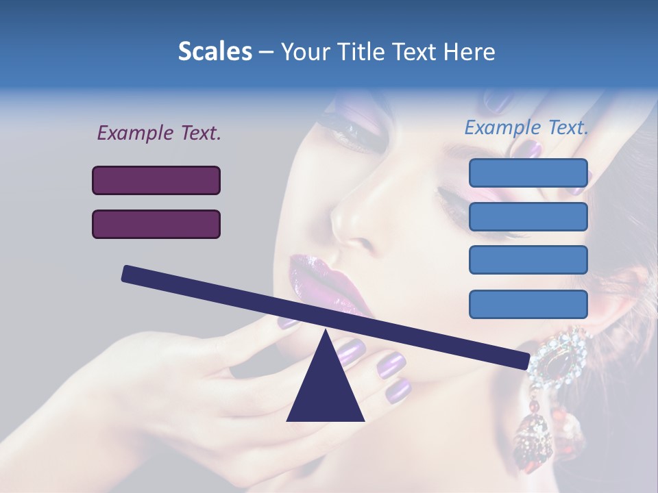 Lip Eyelash Colour PowerPoint Template