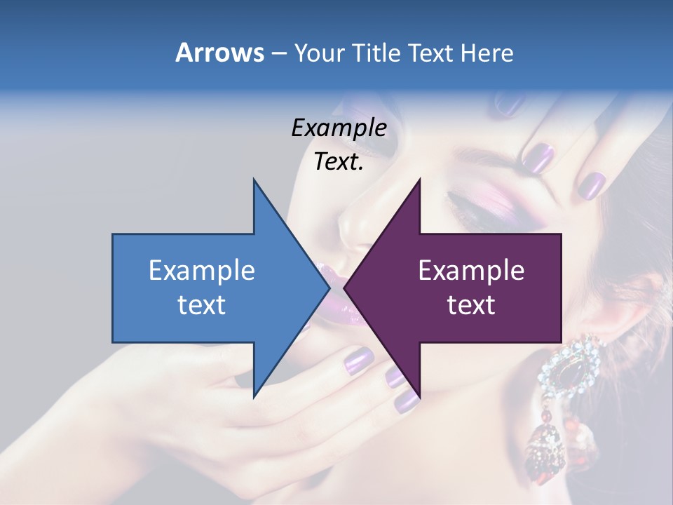 Lip Eyelash Colour PowerPoint Template