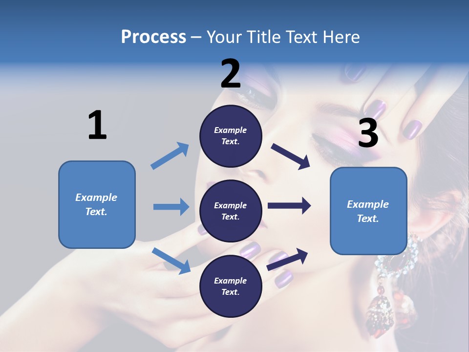 Lip Eyelash Colour PowerPoint Template
