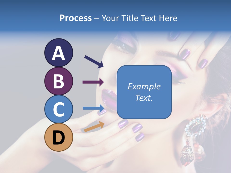 Lip Eyelash Colour PowerPoint Template