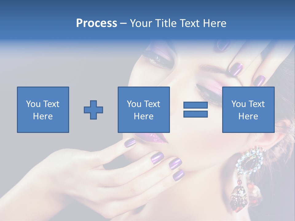 Lip Eyelash Colour PowerPoint Template