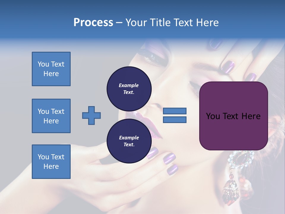 Lip Eyelash Colour PowerPoint Template