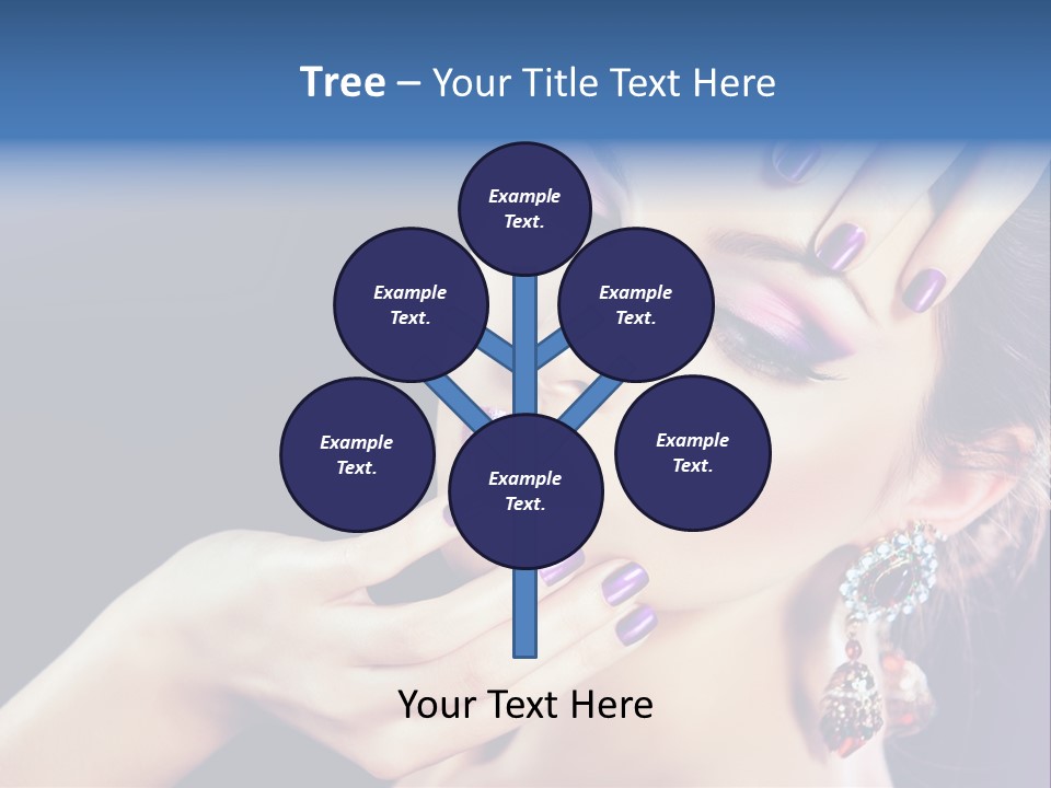 Lip Eyelash Colour PowerPoint Template