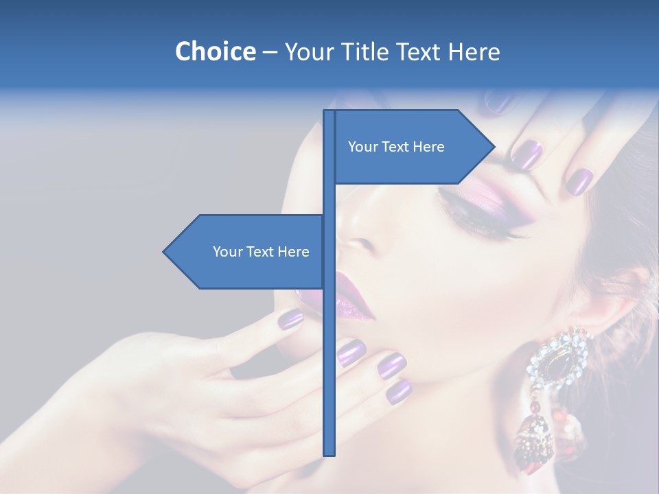 Lip Eyelash Colour PowerPoint Template