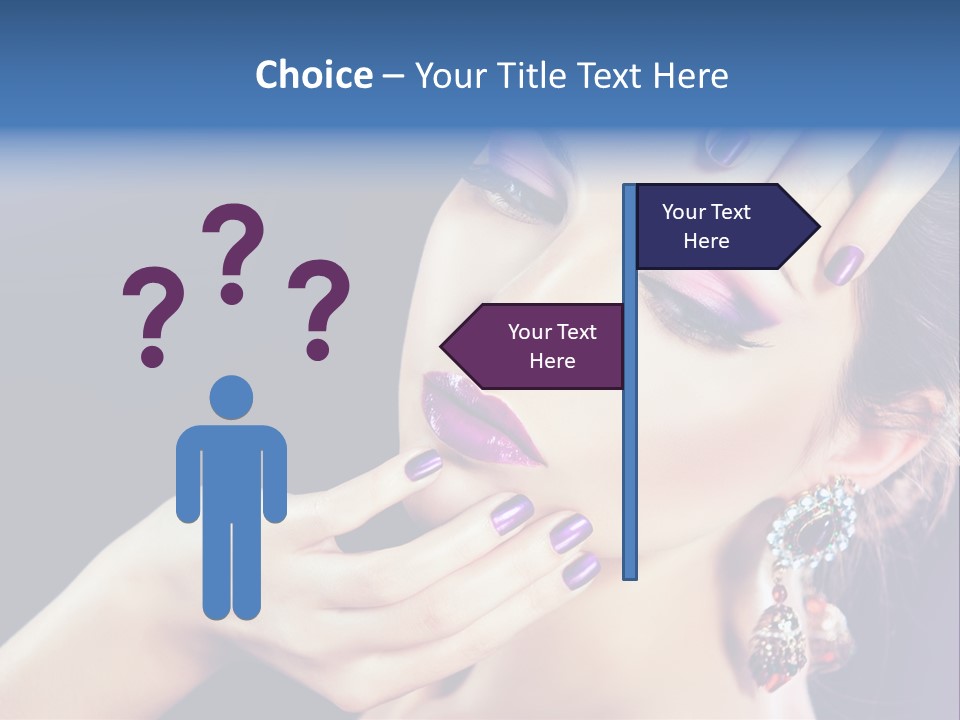 Lip Eyelash Colour PowerPoint Template