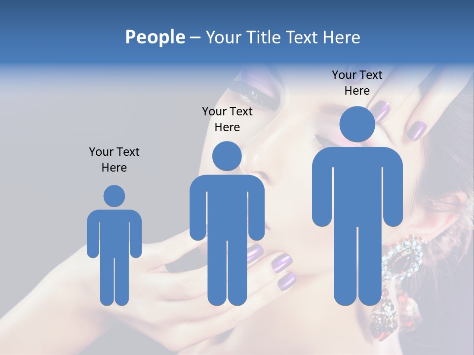 Lip Eyelash Colour PowerPoint Template