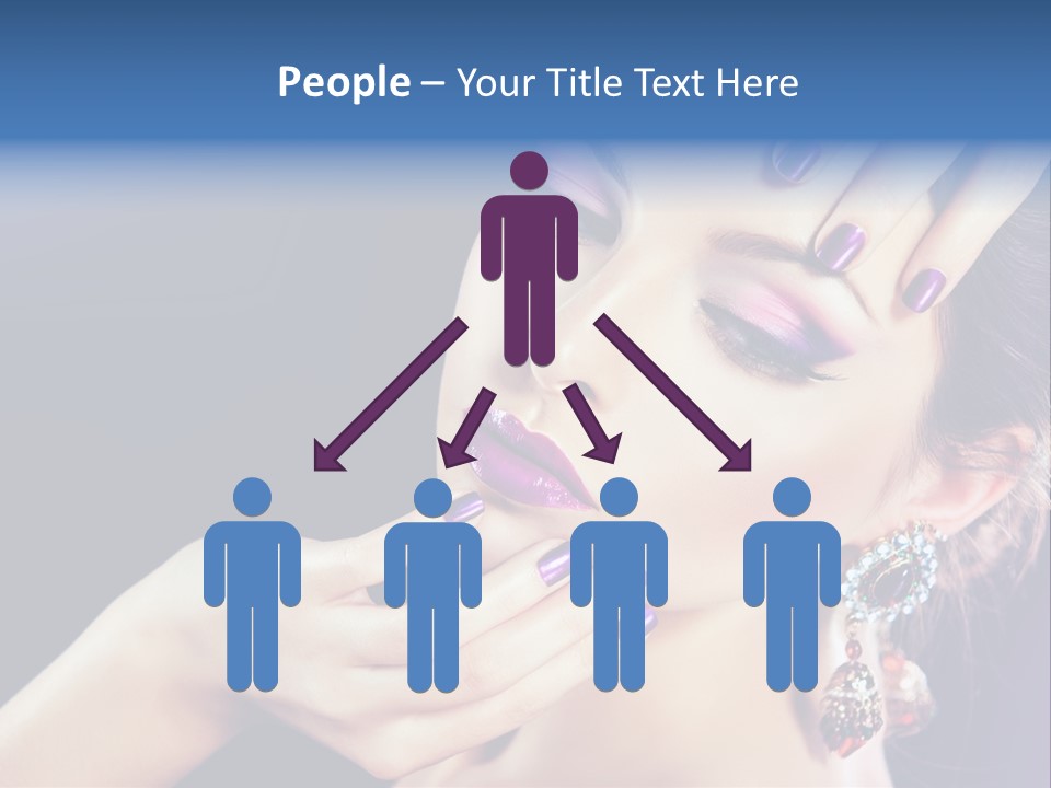 Lip Eyelash Colour PowerPoint Template