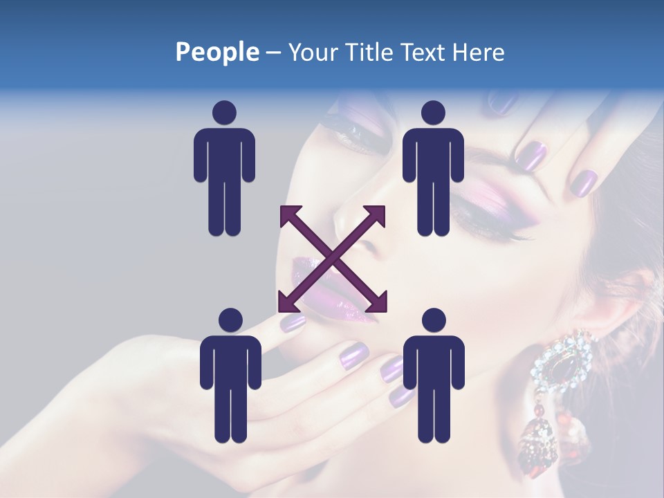 Lip Eyelash Colour PowerPoint Template