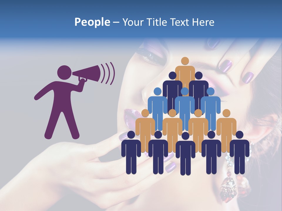 Lip Eyelash Colour PowerPoint Template