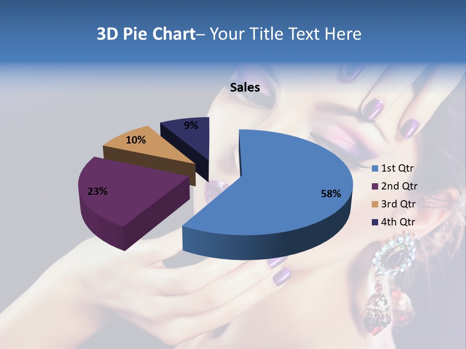 Lip Eyelash Colour PowerPoint Template