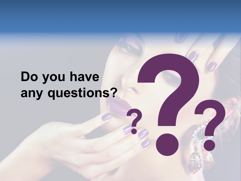 Lip Eyelash Colour PowerPoint Template