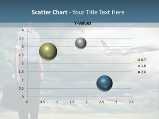 Transportation Aircraft Blue PowerPoint Template