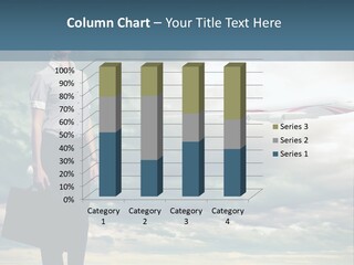 Transportation Aircraft Blue PowerPoint Template