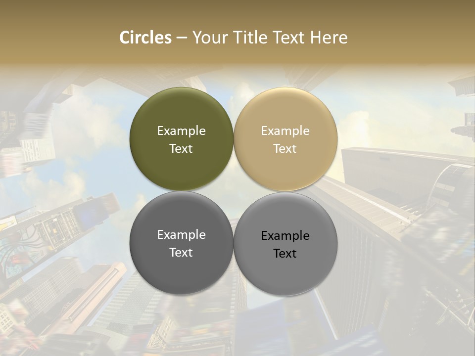 Skyscraper Cloud Office PowerPoint Template
