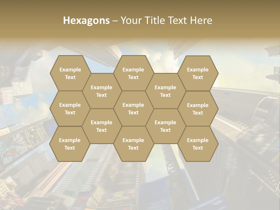 Skyscraper Cloud Office PowerPoint Template