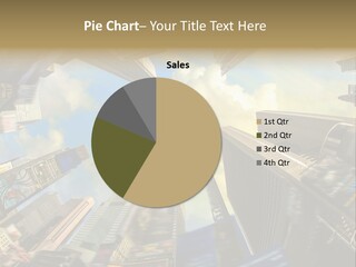 Skyscraper Cloud Office PowerPoint Template