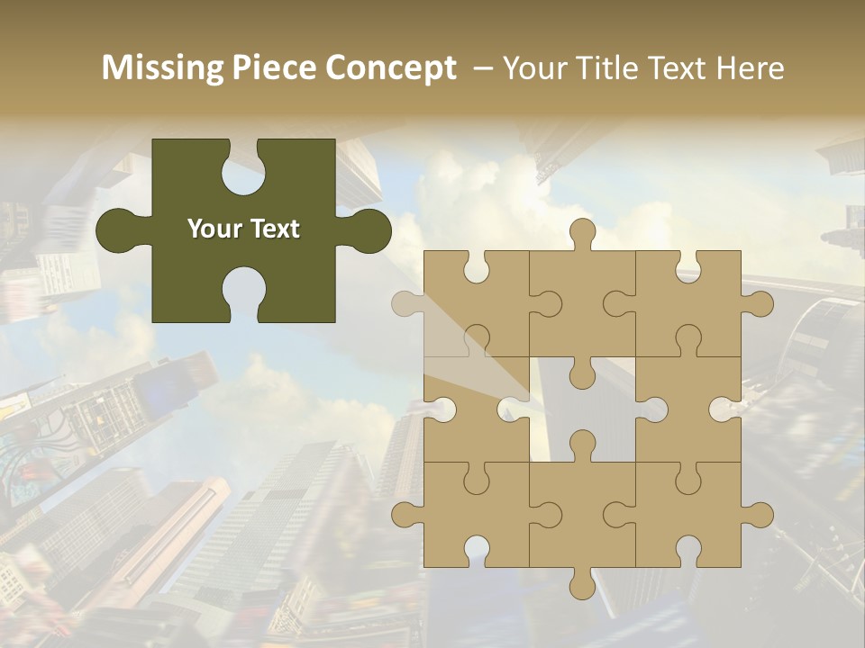 Skyscraper Cloud Office PowerPoint Template