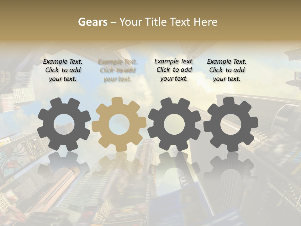 Skyscraper Cloud Office PowerPoint Template