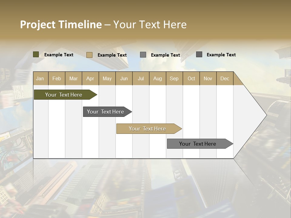 Skyscraper Cloud Office PowerPoint Template