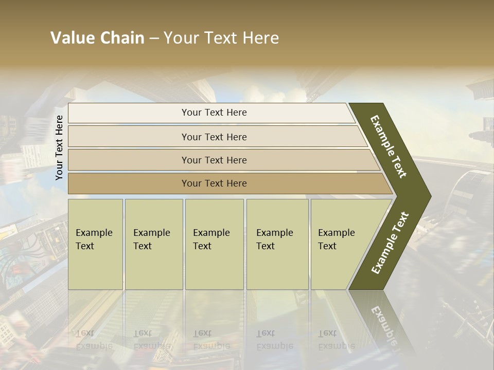 Skyscraper Cloud Office PowerPoint Template