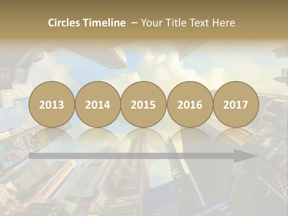 Skyscraper Cloud Office PowerPoint Template