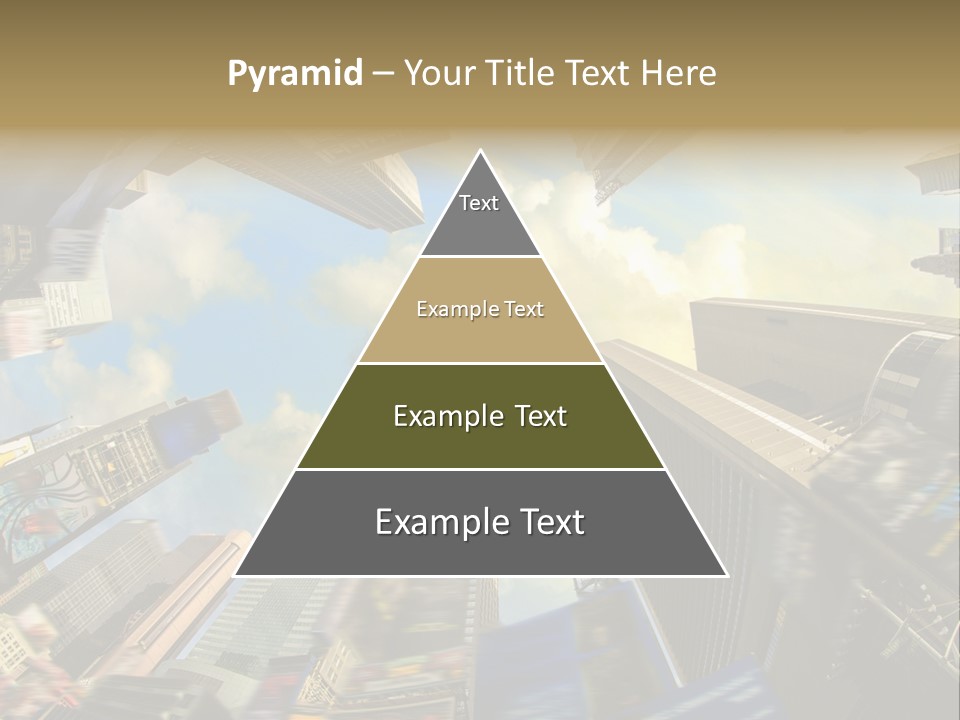 Skyscraper Cloud Office PowerPoint Template
