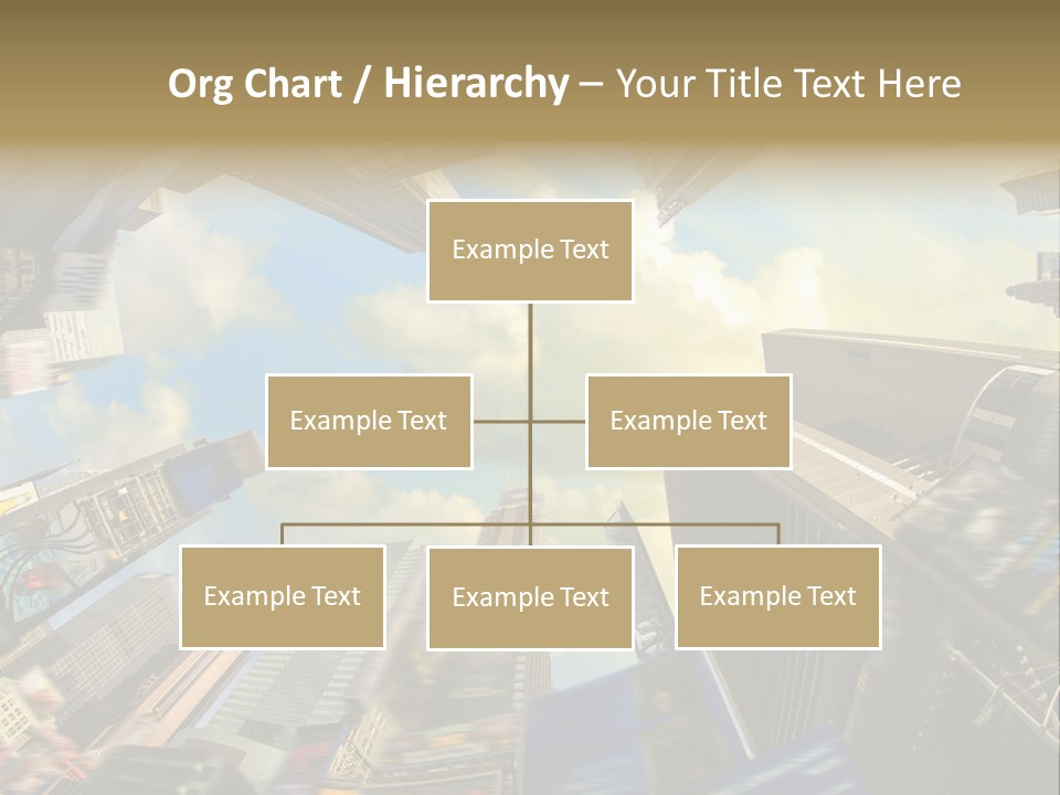 Skyscraper Cloud Office PowerPoint Template