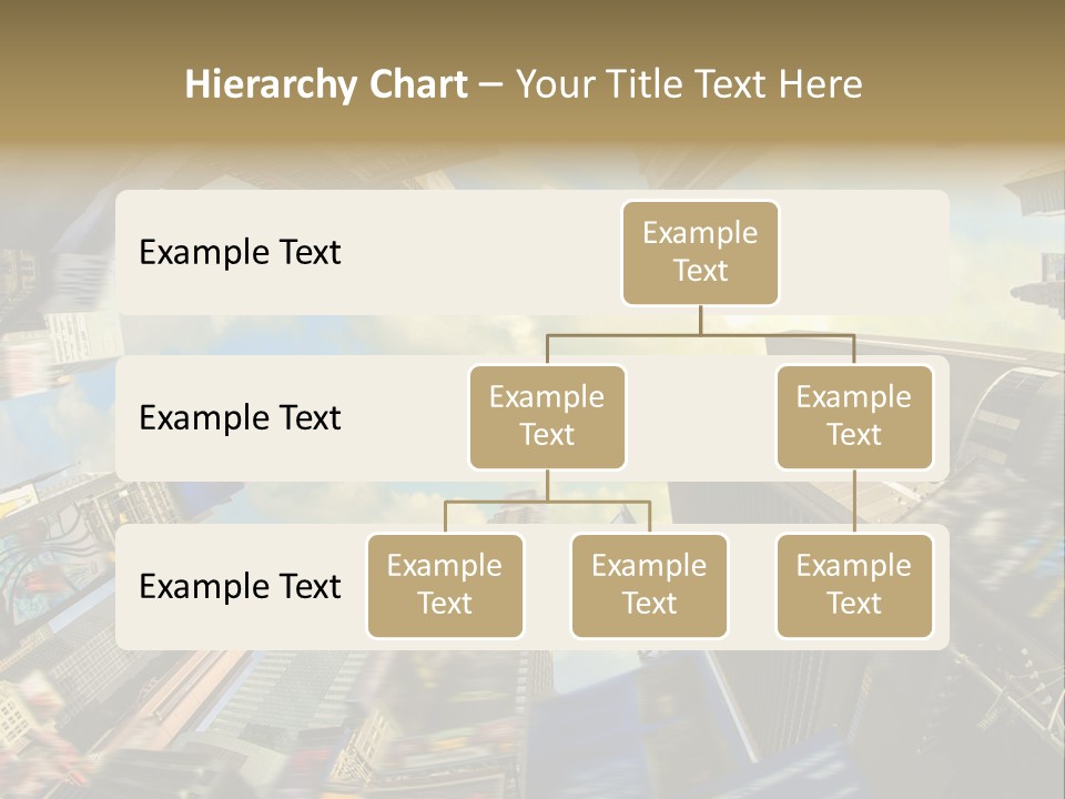 Skyscraper Cloud Office PowerPoint Template