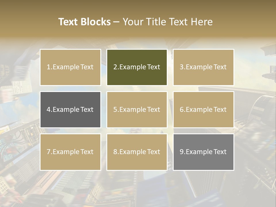 Skyscraper Cloud Office PowerPoint Template