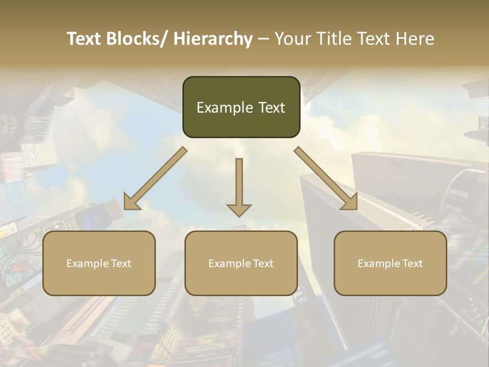 Skyscraper Cloud Office PowerPoint Template