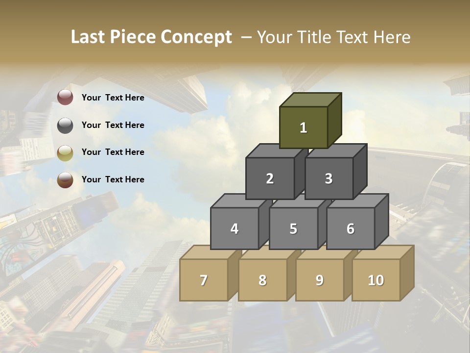 Skyscraper Cloud Office PowerPoint Template
