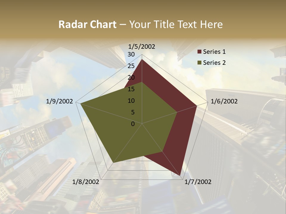 Skyscraper Cloud Office PowerPoint Template
