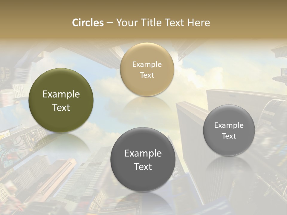 Skyscraper Cloud Office PowerPoint Template