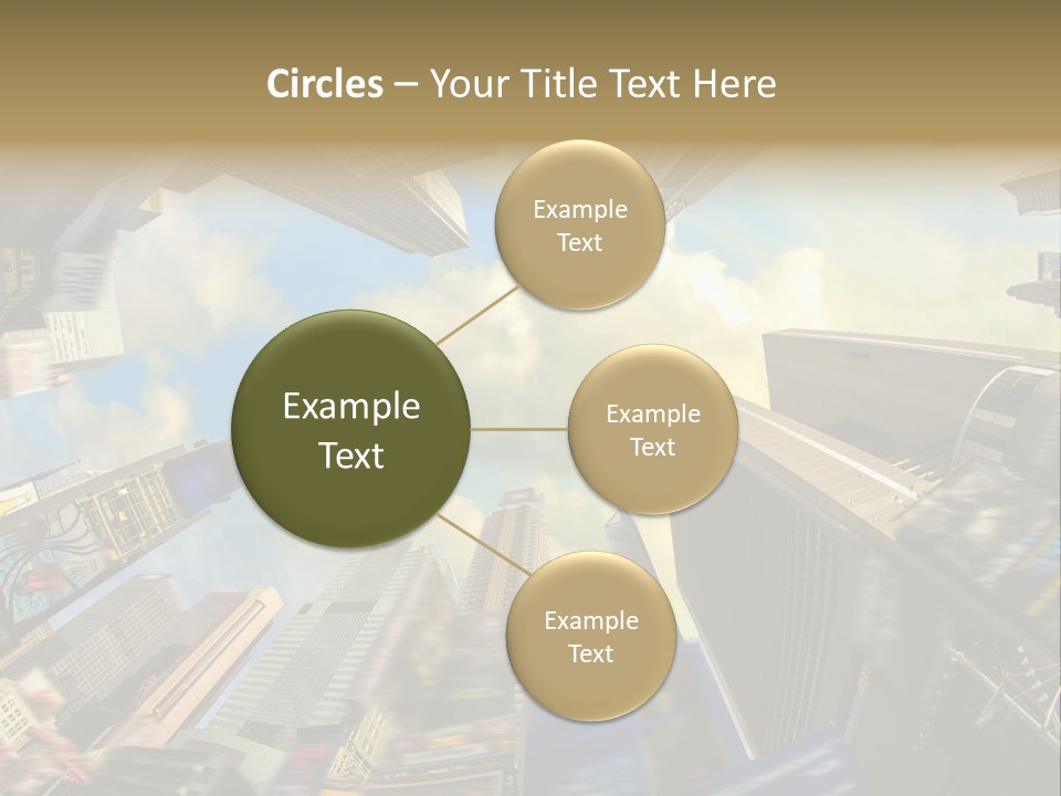 Skyscraper Cloud Office PowerPoint Template